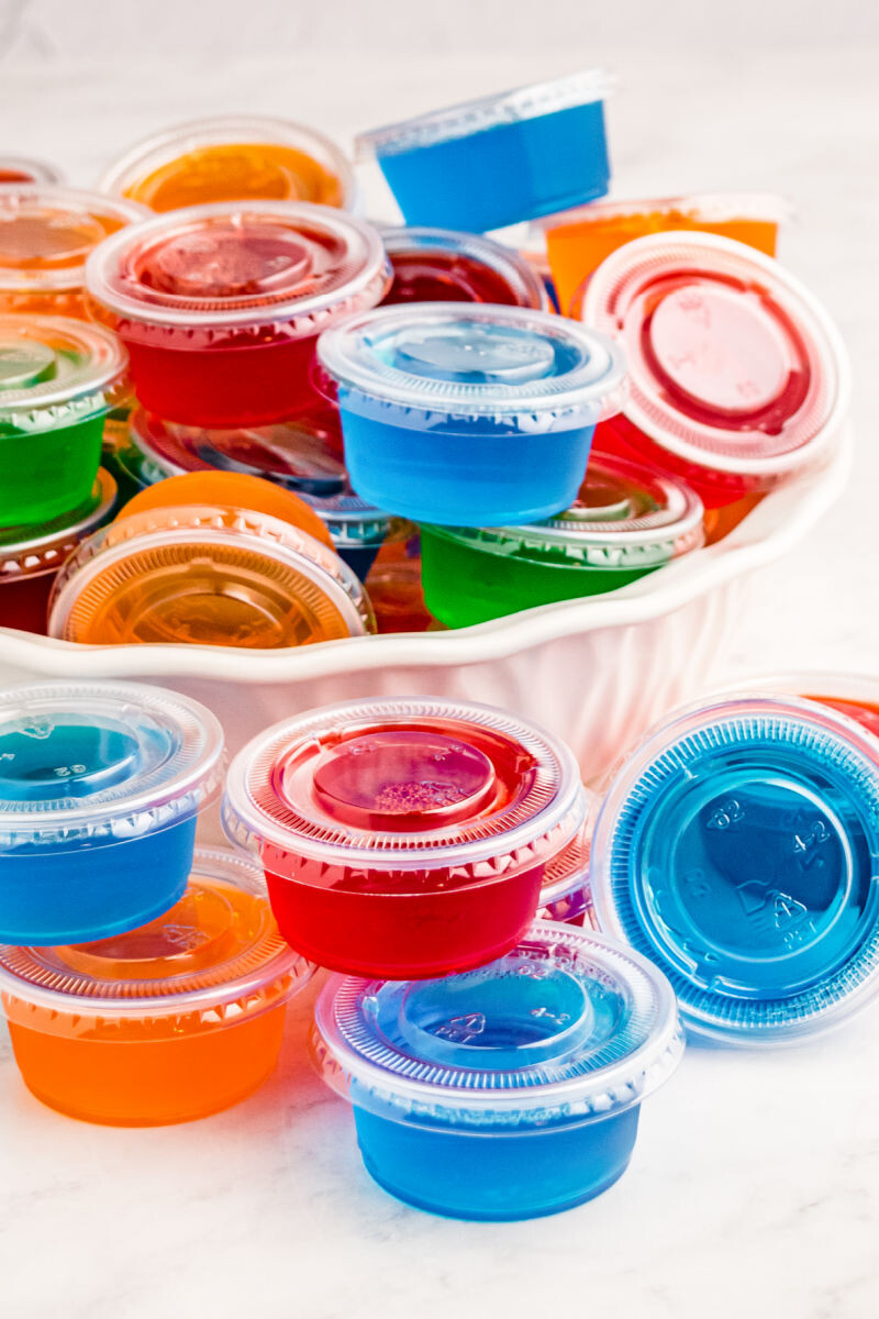 Preparing jello shots