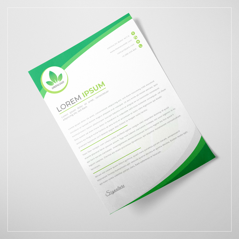 Letterhead Design Example