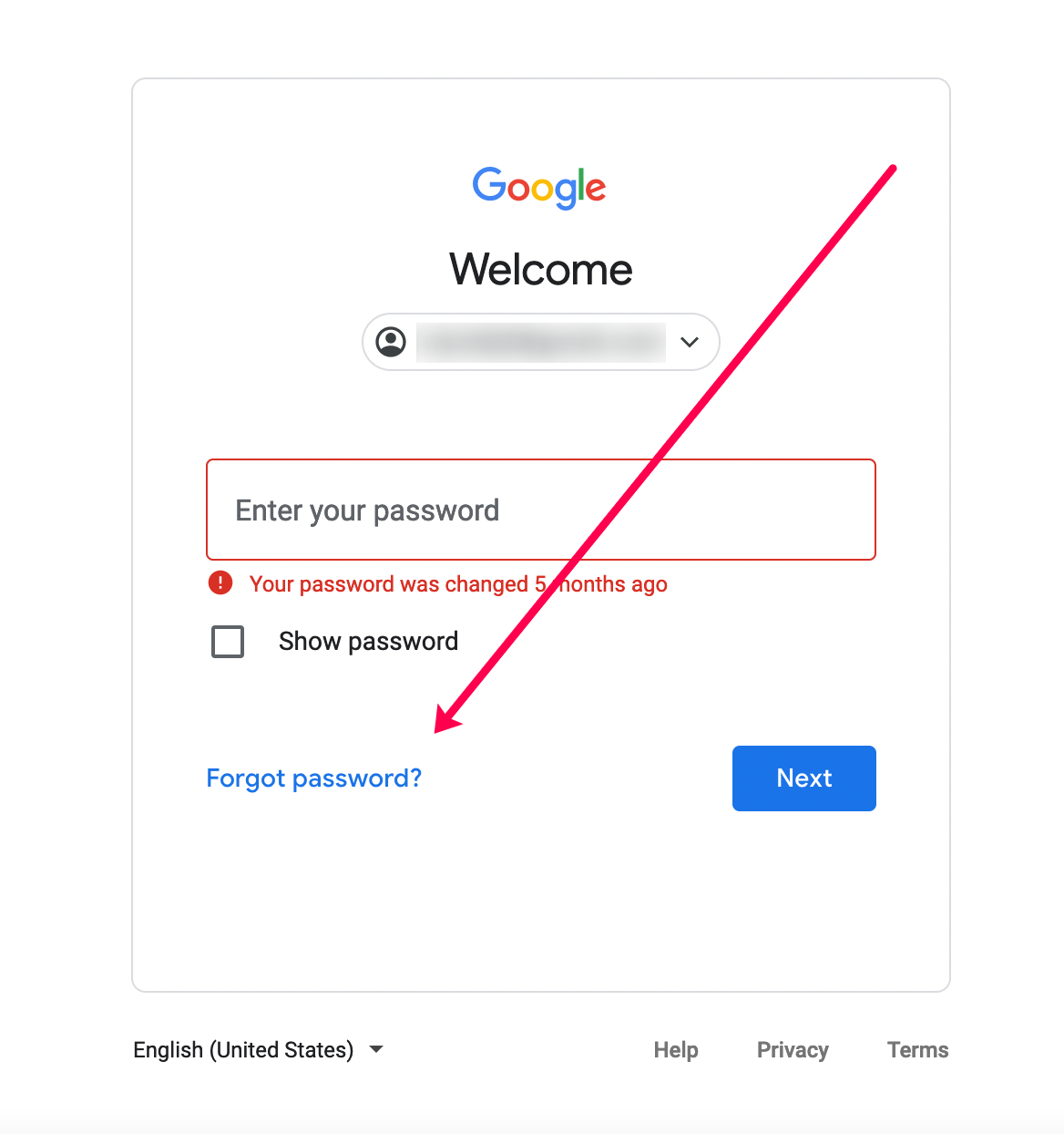 Gmail Password Recovery Steps