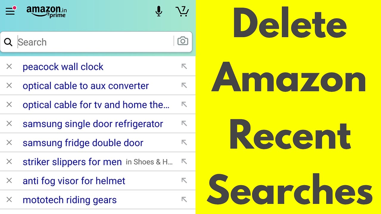 How to Clear Amazon Search History