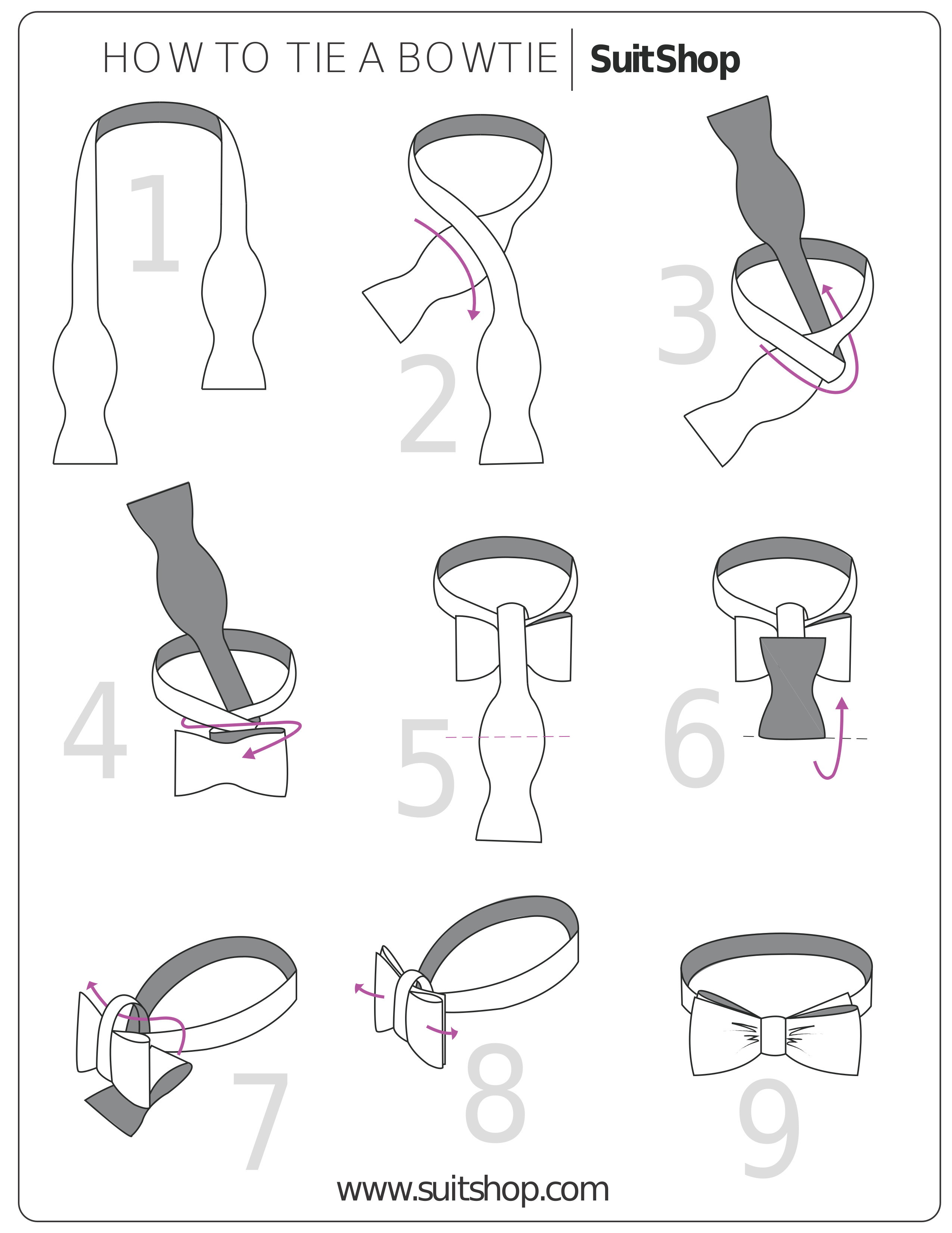 Bowtie Tying Techniques Illustrated