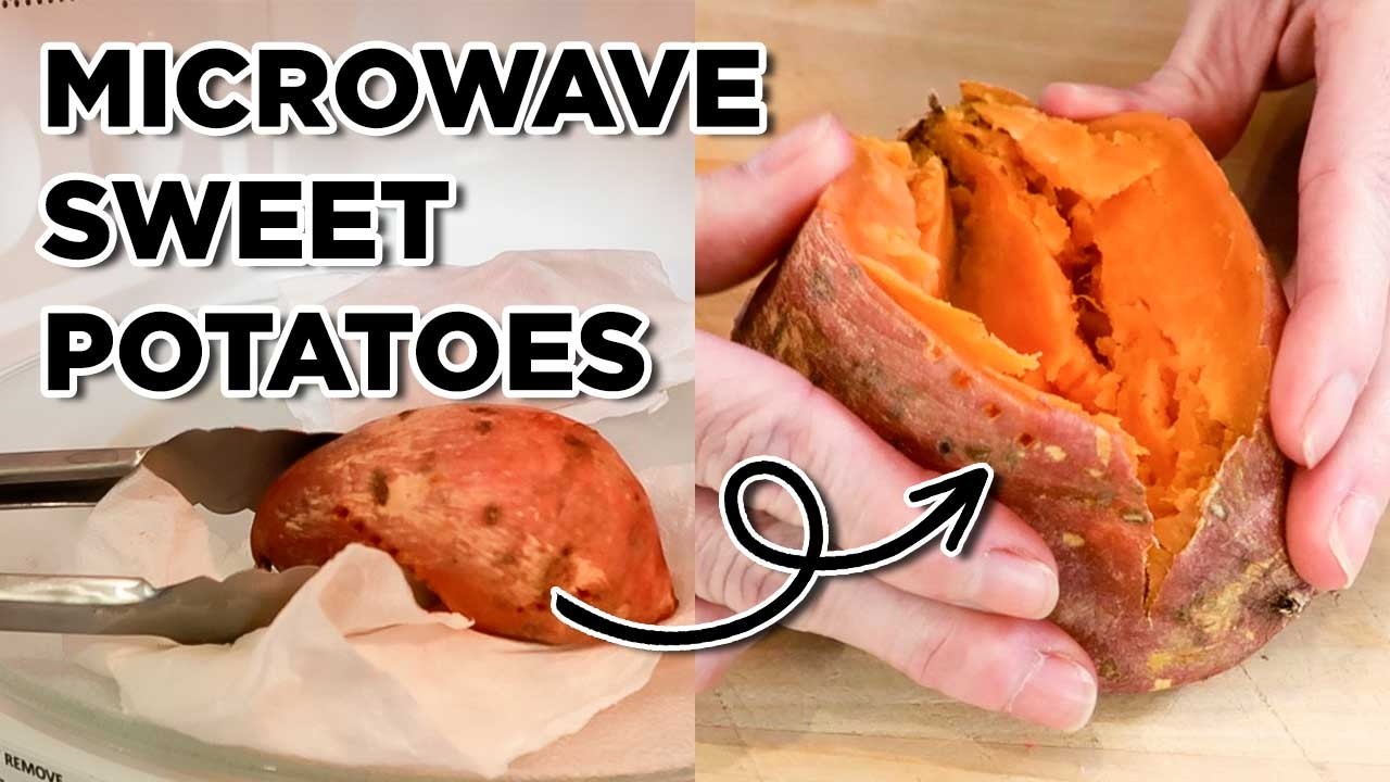 Perfect Sweet Potatoes Cooked in Microwave