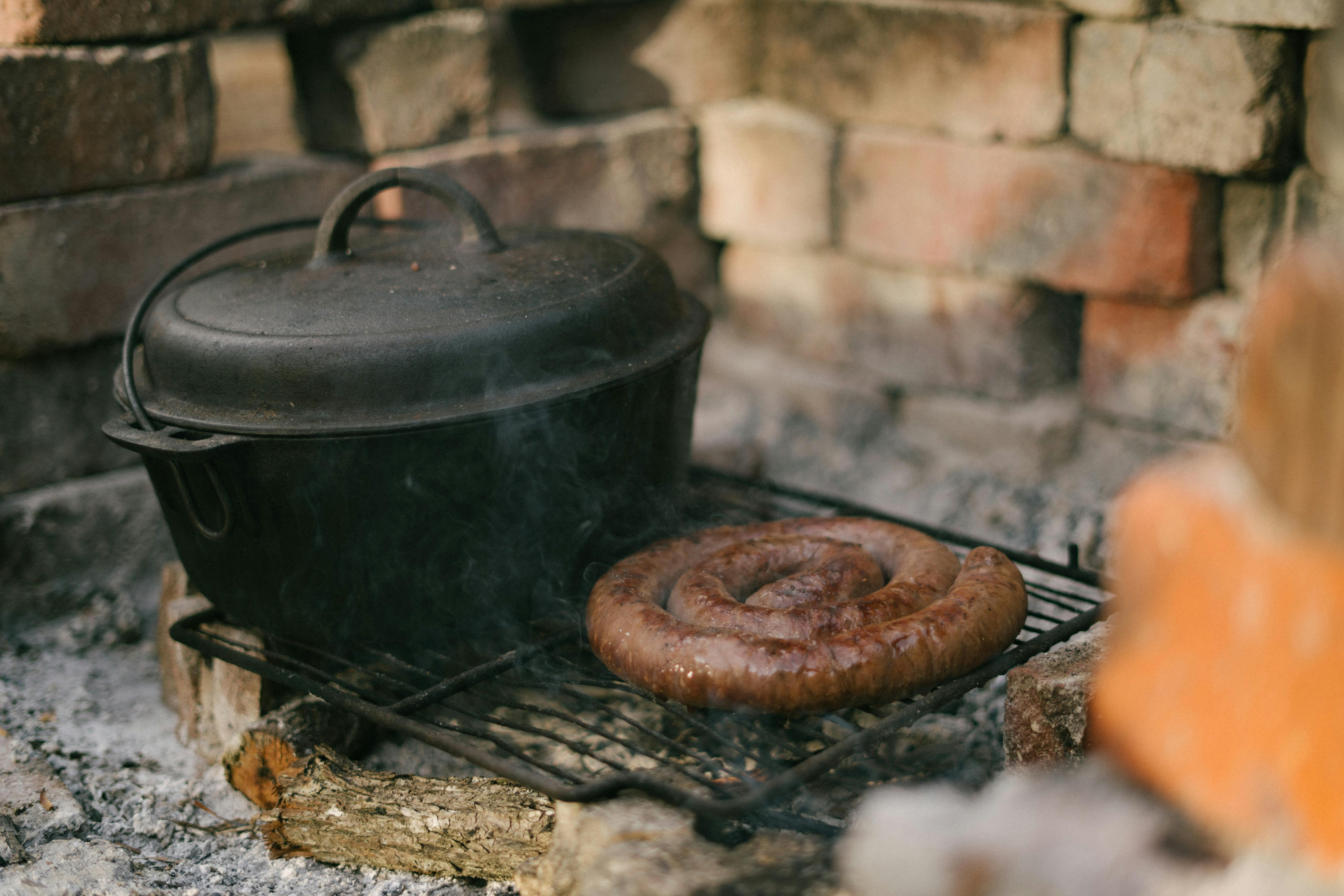 Grilling Sausage